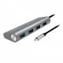 LogiLink UA0309 hub di interfaccia USB 3.2 Gen 1 (3.1 Gen 1) Type-C 5000 Mbit/s Grigio (UA0309)