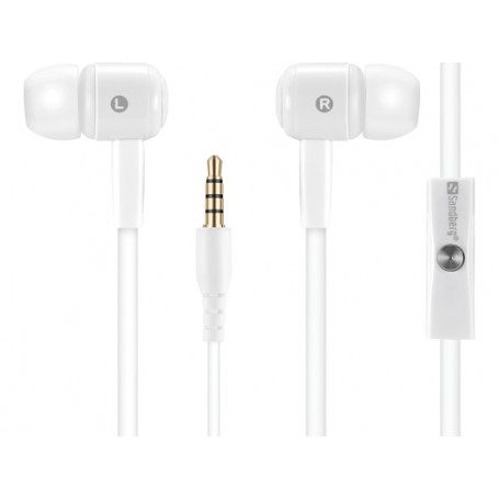 Sandberg Speak'n Go In-Earset White Cuffia Auricolare Bianco (125-63)