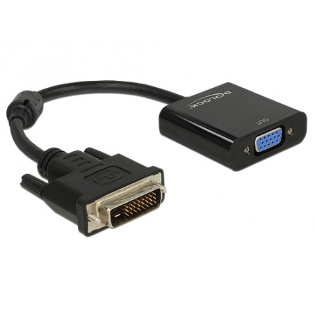 DeLOCK 0.16m DVI-D/VGA 0,245 m VGA (D-Sub) Nero (65658)