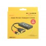 DeLOCK 0.3m, DVI 24+1 + USB-A/Displayport 20p 0,3 m DVI-D + USB HDMI Nero (62596)