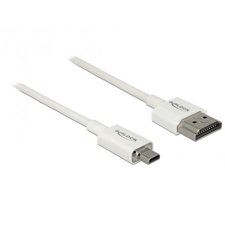 DeLOCK 85149 cavo HDMI 1 m HDMI tipo A (Standard) HDMI tipo D (Micro) Bianco (85149)
