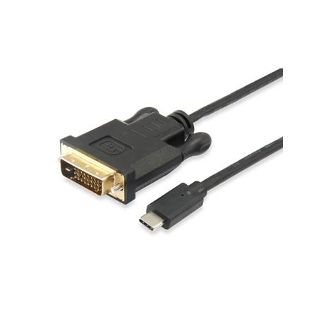 Equip 133468 cavo e adattatore video 1,8 m USB tipo-C DVI-D Nero (133468)
