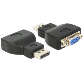 DeLOCK 65567 adattatore per inversione del genere dei cavi DisplayPort VGA Nero (65567)