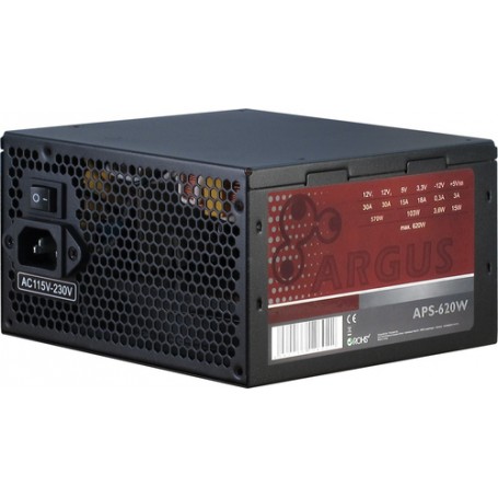 Inter-Tech Argus APS alimentatore per computer 620 W 20+4 pin ATX ATX Nero (88882118)