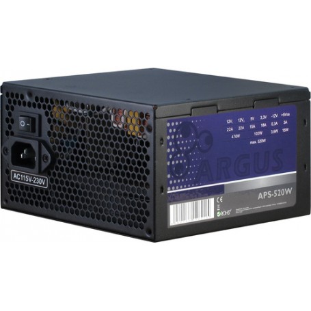Inter-Tech Argus APS alimentatore per computer 520 W 20+4 pin ATX ATX Nero (88882117)