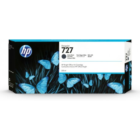 HP 727 300-ml Matte Black DesignJet Ink Cartridge cartuccia d'inchiostro 1 pz Originale (C1Q12A)