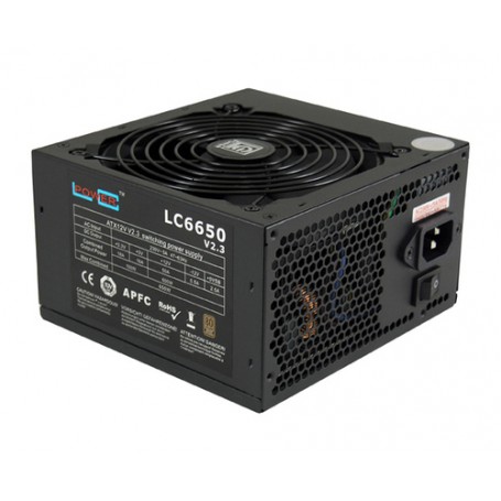 LC-Power LC6650 V2.3 alimentatore per computer 650 W 20+4 pin ATX ATX Nero (LC6650 V2.3)