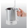 Cloer 4891 bollitore elettrico 1,2 L 2200 W Acciaio inossidabile, Bianco (4891)