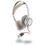 POLY Blackwire 7225 Cuffia Padiglione auricolare USB tipo A Bianco (211154-01)