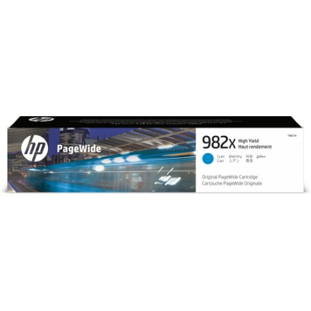 HP 982X High Yield Cyan Original PageWide Cartridge cartuccia d'inchiostro 1 pz Resa elevata (XL) (T0B27A)
