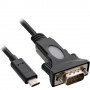 InLine 1.8m, USB-C /9p Sub D cavo seriale Nero DB-9 (33308L)