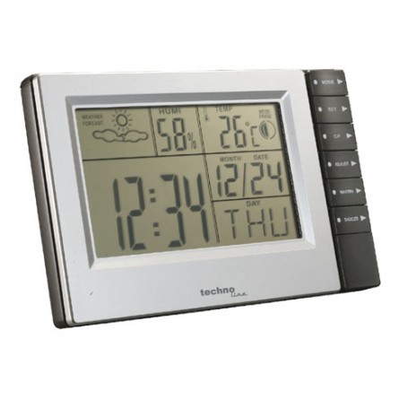 Technoline WS 9121 stazione meteorologica digitale Alluminio, Nero (WS9121)