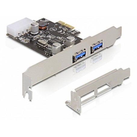 DeLOCK 2x USB 3.0 PCI Express card scheda di interfaccia e adattatore Interno USB 3.2 Gen 1 (3.1 Gen 1) (89243)