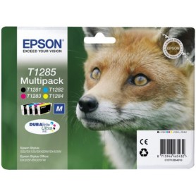 Epson Fox T1285 DURABrite Ultra cartuccia d'inchiostro 1 pz Originale Nero, Ciano, Magenta, Giallo (C13T12854010)