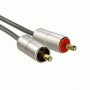 Hama 00080864 cavo audio 1 m 3.5mm 2 x RCA Argento (80864)
