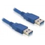 DeLOCK USB 3.0-A male/male - 5m cavo USB USB A Blu (82537)