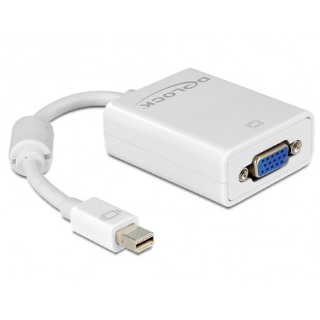 DeLOCK Adapter mini Displayport / VGA FM 0,18 m Bianco (65130)