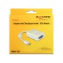 DeLOCK Adapter mini Displayport / VGA FM 0,18 m Bianco (65130)