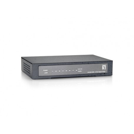 LevelOne GSW-0809 switch di rete Non gestito Gigabit Ethernet (10/100/1000) Grigio (530809)