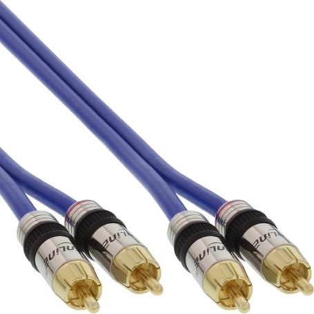 InLine 89710P cavo audio 2 x RCA Blu (89710P)