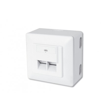Digitus CAT 6, Cl. E presa energia RJ-45 Bianco (DN-9006/B5-N)