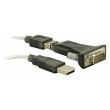 DeLOCK USB 2.0 to Serial Adapter cavo seriale Nero DB-9 (61425)