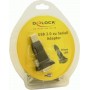 DeLOCK USB 2.0 to Serial Adapter cavo seriale Nero DB-9 (61425)