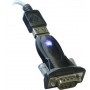 DeLOCK USB 2.0 to Serial Adapter cavo seriale Nero DB-9 (61425)
