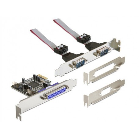 DeLOCK PCI Express card 2 x serial, 1x parallel scheda di interfaccia e adattatore (89129)