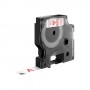 DYMO D1 Standard - Red on White - 12mm nastro per etichettatrice (S0720550)