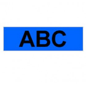 Brother Gloss Laminated Labelling Tape - 24mm, Black/Blue nastro per etichettatrice TX (TX551)