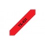 Brother TX-431 nastro per etichettatrice Nero su rosso (TX431)