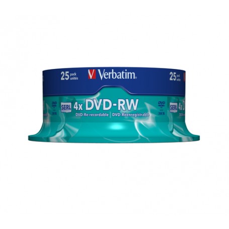 Verbatim DVD-RW Matt Silver 4,7 GB 25 pz (43639)