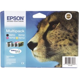 Epson T0715 cartuccia d'inchiostro 1 pz Originale Ciano, Magenta, Giallo (C13T07154010)