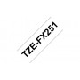 Brother TZe-FX251 nastro per etichettatrice Nero su bianco (TZE-FX251)