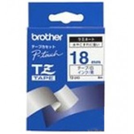 Brother Gloss Laminated Labelling Tape - 18mm, Blue/White nastro per etichettatrice TZ (TZ243)