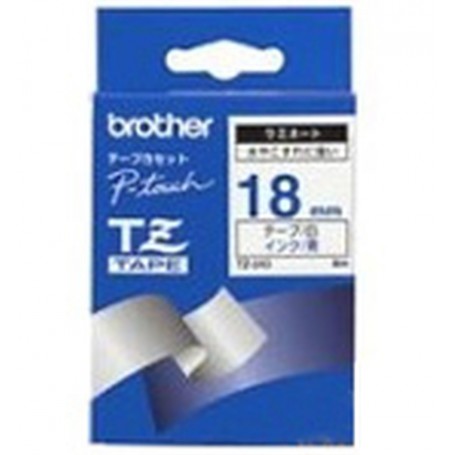 Brother Gloss Laminated Labelling Tape - 18mm, Blue/White nastro per etichettatrice TZ (TZ243)