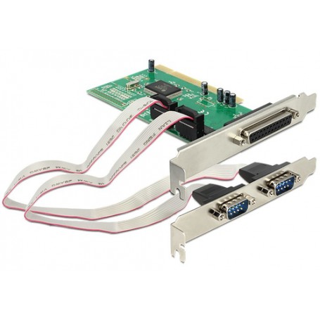 DeLOCK 1x Parallel & 2x Serial - PCI card scheda di interfaccia e adattatore (89004)
