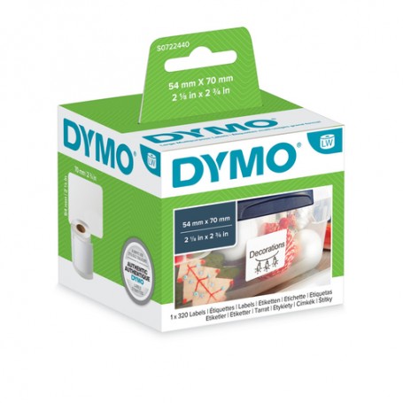DYMO LW - Multi-Purpose Labels - 54 x 70 mm - S0722440 Bianco Etichetta per stampante autoadesiva (S0722440)