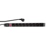 LogiLink PDU9C02 unità di distribuzione dell'energia (PDU) 9 presa(e) AC Nero (PDU9C02)