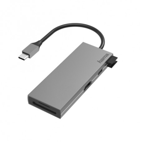 Hama 00200110 hub di interfaccia USB 3.2 Gen 1 (3.1 Gen 1) Type-C 5000 Mbit/s Grigio (00200110)