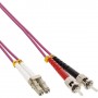 InLine 15m, LC/ST cavo a fibre ottiche Porpora (88515P)