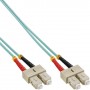 InLine 15m SC/SC cavo a fibre ottiche Turchese, Colore acqua (83515O)