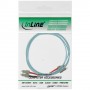 InLine 15m SC/SC cavo a fibre ottiche Turchese, Colore acqua (83515O)