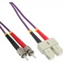InLine 15m, SC/ST cavo a fibre ottiche Porpora (82515P)