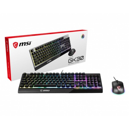 MSI Vigor GK30 Combo tastiera USB QWERTZ Tedesco Nero (S11-04DE601-CLA)