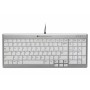 BakkerElkhuizen UltraBoard 960 tastiera USB QWERTZ Tedesco Grigio, Bianco (BNEU960SCDE)