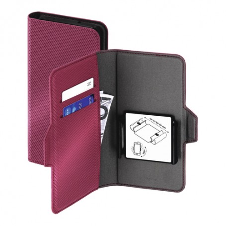 Hama Smart Move - Metallic custodia per cellulare Custodia a libro Rosso (00196773)