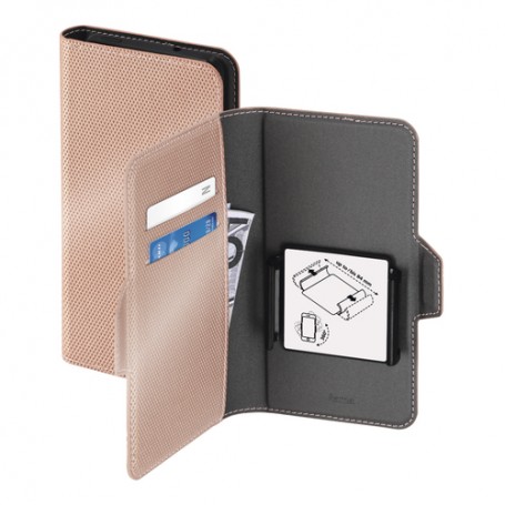 Hama Smart Move - Metallic custodia per cellulare Custodia a libro Rose Gold (00196772)