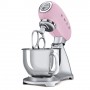 Smeg SMF02PKEU sbattitore Sbattitore con base 800 W Rosa, Argento (SMF02PKEU)